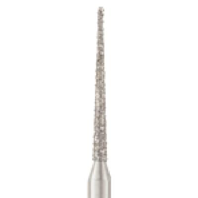 Patterson® Disposable Diamond Bur, FG, Fine Grit, Red Ring, Pointed Cone, 1.0 mm Diameter, 10.0 mm Length, 25/Pkg, #859-010F