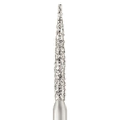 Patterson® Disposable Diamond Bur, FG, Coarse, Green Ring, Flame Shape, 1.2 mm Diameter, 10.0 mm Length, 25/Pkg, #863-012C