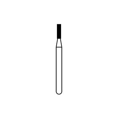 Solo Diamond™ Single-Use Diamond Burs – FG, Medium, Blue, Cylinder Flat End, # 835, 4.0 mm Head Length, 1.0 mm Head Diameter, 25/Pkg