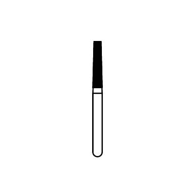 Solo Diamond™ Single-Use Diamond Burs – FG, Fine, Red, Cone Flat End, 25/Pkg - Taper, # 847, 1.6 mm Major/1.2 mm Minor Diameter, 8.0 mm Head Length