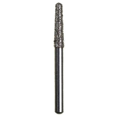 Spring Disposable Diamond Bur, Regular FG, Coarse, Green, Cone Round End, #855, 1.8 mm Diameter, 7 mm Length, 10/Pkg
