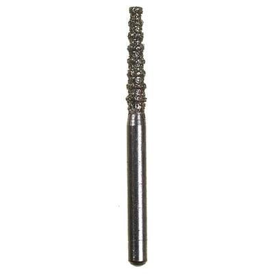 Spring Disposable Diamond Bur, Regular FG, Coarse, Green Ring, Cone Round End, #6055, 1.8 mm Diameter, 8 mm Length, 10/Pkg
