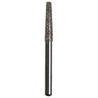 Spring Disposable Diamond Bur, Regular FG, Medium Grit, Cone Flat End, #847, 1.8 mm Diameter, 8 mm Length, 10/Pkg