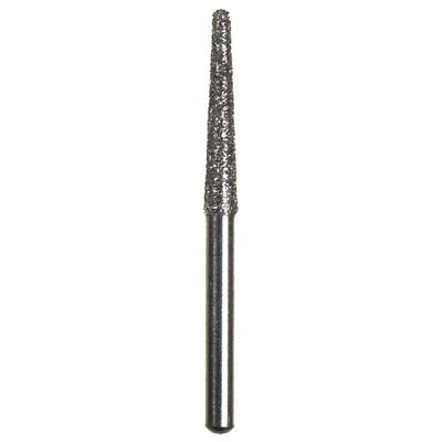 Spring Disposable Diamond Bur, Regular FG, Medium Grit, Cone Round End, #850, 1.8 mm Diameter, 10 mm Length, Gray Ring, 10/Pkg
