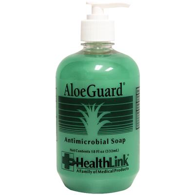 AloeGuard® Antimicrobial Soap, 18 oz Pump Bottle, Floral Scent