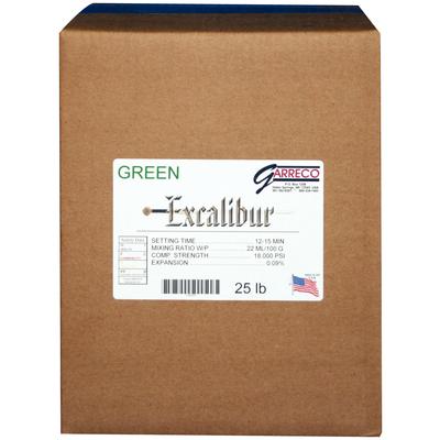 Garreco Excalibur Die Stone, Green, 25 lb