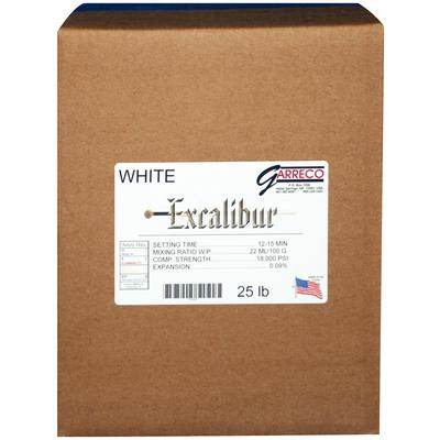 Garreco Excalibur Die Stone, White, 25 lb