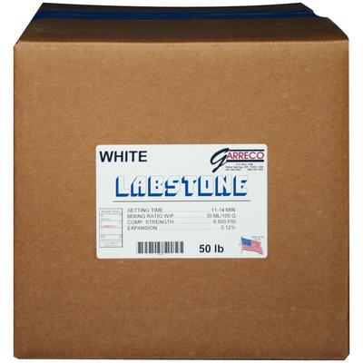 Garreco Labstone Dental Stone, Type III, White, 50 lb Carton