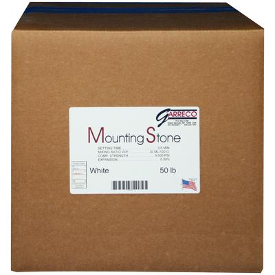 Garreco Mounting Stone - White, 50 lb Carton