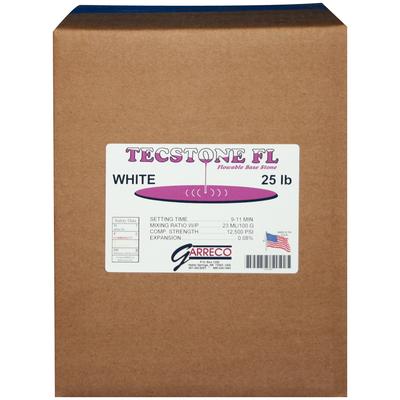 Garreco Tecstone FL White Dental Stone, 25 lb Carton