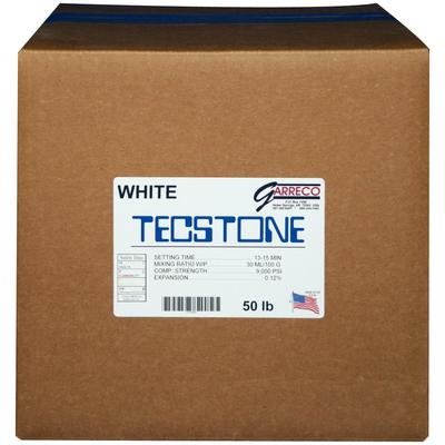 Garreco Tecstone Dental Stone, White, 50 lb Carton