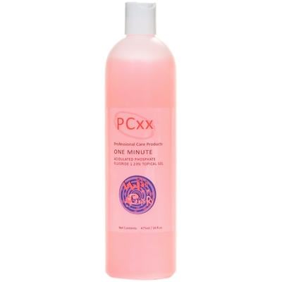 PCxx One Minute APF Fluoride Gel, 1.23% APF, Wild Cherry, 16 oz Bottle, FL-500-WC