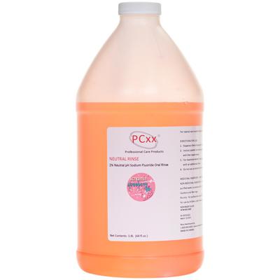 PCxx 2.0% Sodium Fluoride Neutral Rinse, Screamin' Strawberry, 64 oz (2 Liter) Bottle, NDC 62007-0216-64