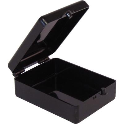 C&B Rigid Plastic Boxes, 2-1/8" x 1-5/8" x 3/4", Black/Black, 500/Pkg