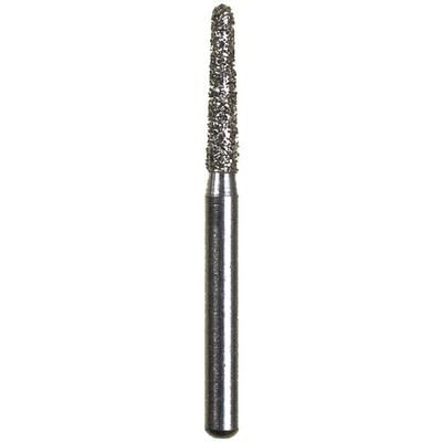 Spring Disposable Diamond Bur, Regular FG, Coarse, Green Ring, Cone Round End, #856, 1.6 mm Diameter, 7 mm Length, 10/Pkg