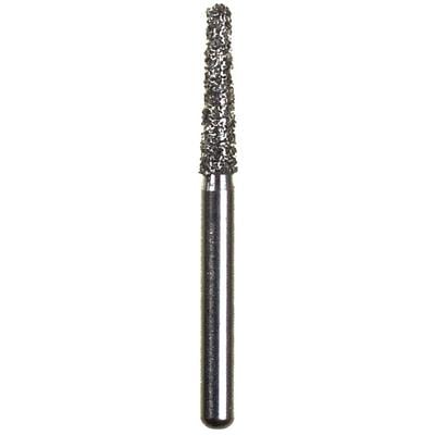Spring Disposable Diamond Bur, Regular FG, Super Coarse, Black, Cone Round End, #856, 1.6 mm Diameter, 7 mm Length, 10/Pkg