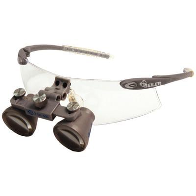 Seiler Sport Loupes, 2.5X Magnification, 500 mm Working Distance, Long, Silver