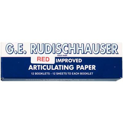 Articulating Paper, Red, Thin, 12/Pkg