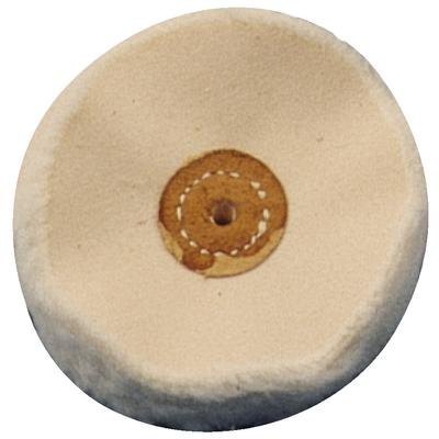 Dixon Muslin Buffs with Leather Centers, Loose, 4" Diameter, 30-Ply