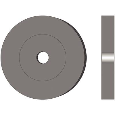 Cratex Wheel, #306, Fine, 3" x 3/8" with 1/4" Hole, 1/Pkg