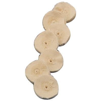 Dixon Miniature Finex Muslin Buffs, 16-Ply, 1" Diameter, 1 Row Stitching, 1/Pkg