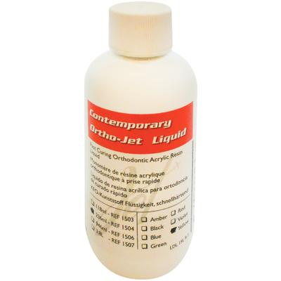 Lang Dental Contemporary Ortho-Jet Liquid, 8 oz Bottle, Yellow