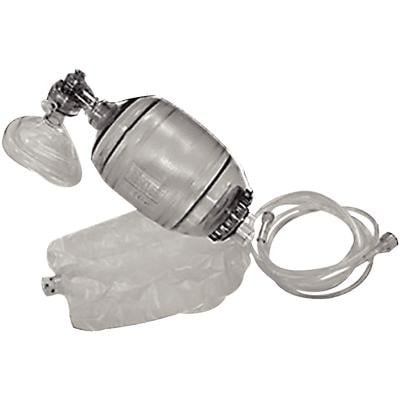 Mada Medical Products BVM Disposable Resuscitator, Adult, Pressure Release Valve, 6/Case