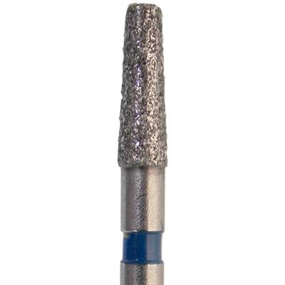 Meisinger Singles Disposable Diamond Bur, FGSS, Round End Taper, Coarse, Black Ring, #0816.6CS, 1.6 mm Diameter, 6.0 mm Length, 25/Pkg