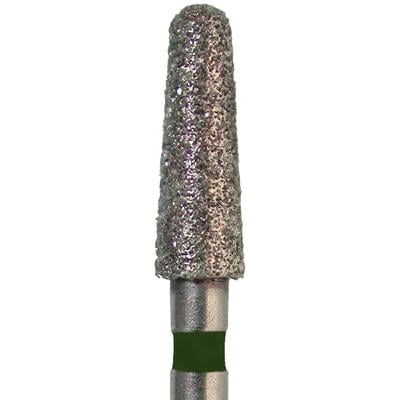 Meisinger Singles Disposable Diamond Bur, FGSS, Round End Taper, Coarse, Black Ring, #2424CS, 2.4 mm Diameter, 7.0 mm Length, 25/Pkg