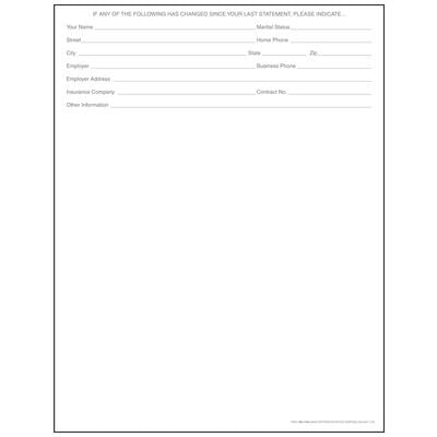 Laser Statement Paper, 8-1/2" W x 11" H, Blue Design, 500/Pkg