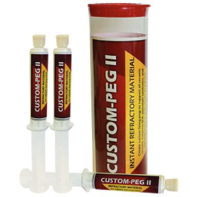 Custom Peg Putty II Pressable Ceramic Putty, 3 x 12 cc Syringes per Package