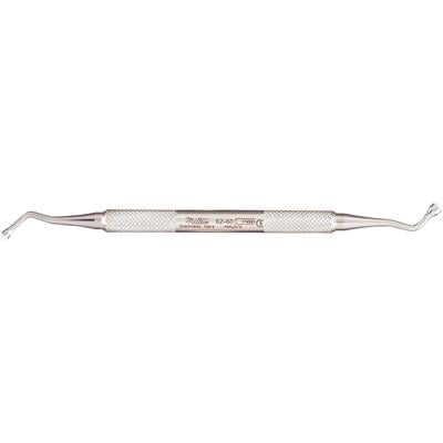 Miltex Bone Compactor, Serrated Tip, Bent Angle, Double End, 3/4 mm, 62-60