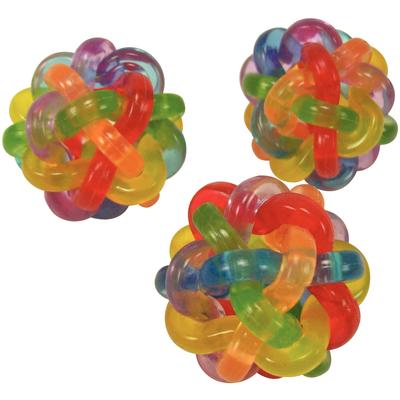 Colorful Intertwined Ball, Multi-Colored, 1-1/2" Diameter, 12/Pkg