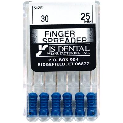 Finger Spreaders, Stainless Steel, 25mm, Size 30, ISO Color-Coded Plastic Handle, 6/Pkg