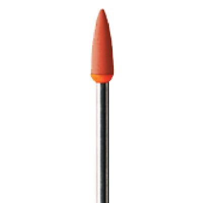 Meisinger Luster Diamond Flexible Polisher for IPS e.max, RA, Flame Shape, Red/Orange, Pre-Polish, Medium Grit, 4.0 mm Diameter, 2/Pkg, DPO02