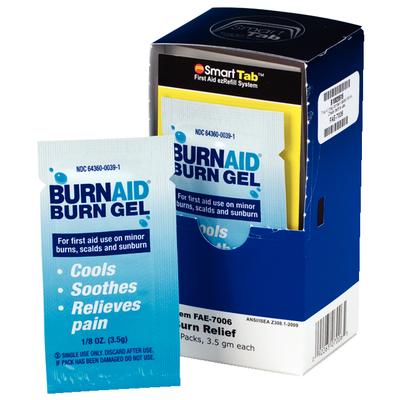 SmartCompliance™ Burn Relief Gel, 3.5 g Foil Packets, 6/Box
