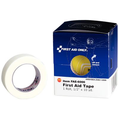 SmartCompliance™ First Aid Tape, Cloth, White, 0.5" x 10 yd, 1/Roll, 01KEZKNPTVDWJBMTPY6YVAFT9K