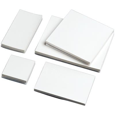 Sure-Sta Mixing Pads, 3" x 3", White, Nonslip, 70 Sheets/Pad, 8 Pads/Pkg