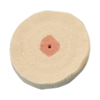 Dixon Regular Muslin Buff Wheel with Shellac Center, 3" x 24 Ply, 3 Rows Stitching, 1/Pkg