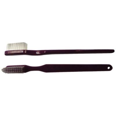 P41 Soft Toothbrushes, Adult, Soft Bristles, Slip-Resistant Grip, Neon Purple, 72/Pkg