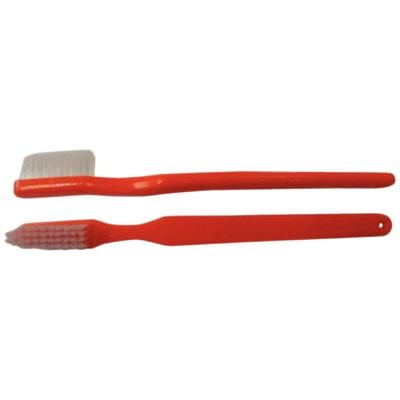 P41 Soft Toothbrushes, Adult, Neon Orange, Slip Prevention Grip, 41 Tufts, 72/Pkg