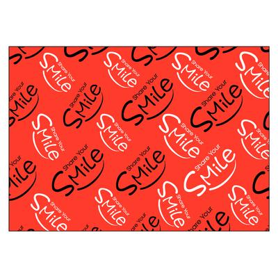 Share Your Smile 4-Up Laser Postcard, 5-1/2" W x 4-1/4" H, 100/Pkg - Red & Black