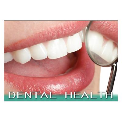 Reminder (DDS) 4-Up Laser Postcards, Dental Health Mouth, 5-1/2" W x 4-1/4" H, 100/Pkg