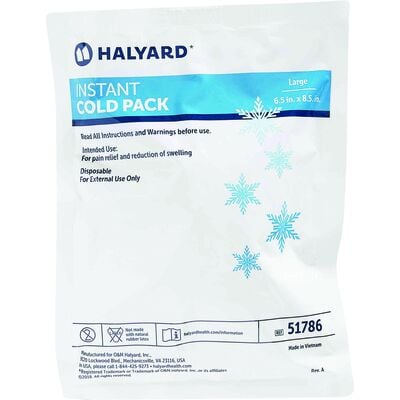 Halyard Instant Cold Pack, Large 6.25" x 8.5", 24/Case