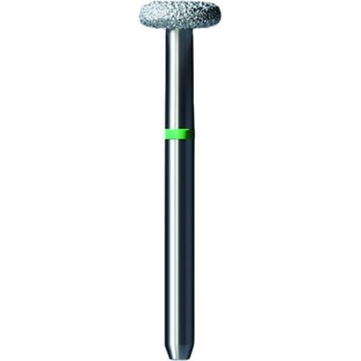 Shofu Pro-Cut Diamond Bur, FG, Coarse, Green Ring, Wheel Shape, 4.5 mm Diameter x 1.7 mm Length, 5/Pkg, D038C