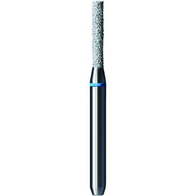 Shofu Pro-Cut Diamond Burs, FG, Medium Grit, Blue Ring, Cylinder Shape, 1.4 mm Diameter, 7.2 mm Length, 5/Pkg, #D047M