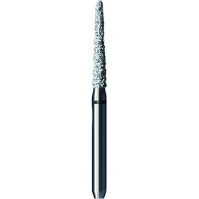 Pro-Cut Diamond Burs – FG, Very Coarse, Black, Round End Taper, 5/Pkg - # D110VC, 1.8 mm Diameter, 9.4 mm Length