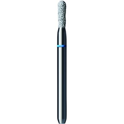 Shofu Pro-Cut Diamond Burs, FG, Medium Grit, Blue Ring, Pear Shape, 1.4 mm Diameter x 4.2 mm Length, 5/Pkg