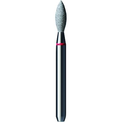 Shofu Pro-Cut Diamond Burs, FG, Fine Grit, Red Ring, Bud Shape, 1.9 mm Diameter x 5.1 mm Length, 5/Pkg