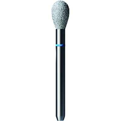 Shofu Pro-Cut Diamond Burs, FG, Medium Grit, Blue Ring, Pear Shape, 3.1 mm Diameter x 4.7 mm Length, 5/Pkg